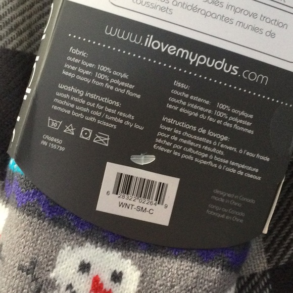 Pudus Lifestyle Co. NWT snowman slipper socks - Picture 4 of 6